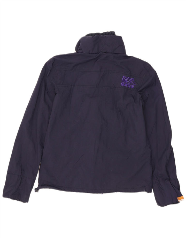 Женская ветровка Superdry The Windcheater UK 10, маленькая темно-синяя