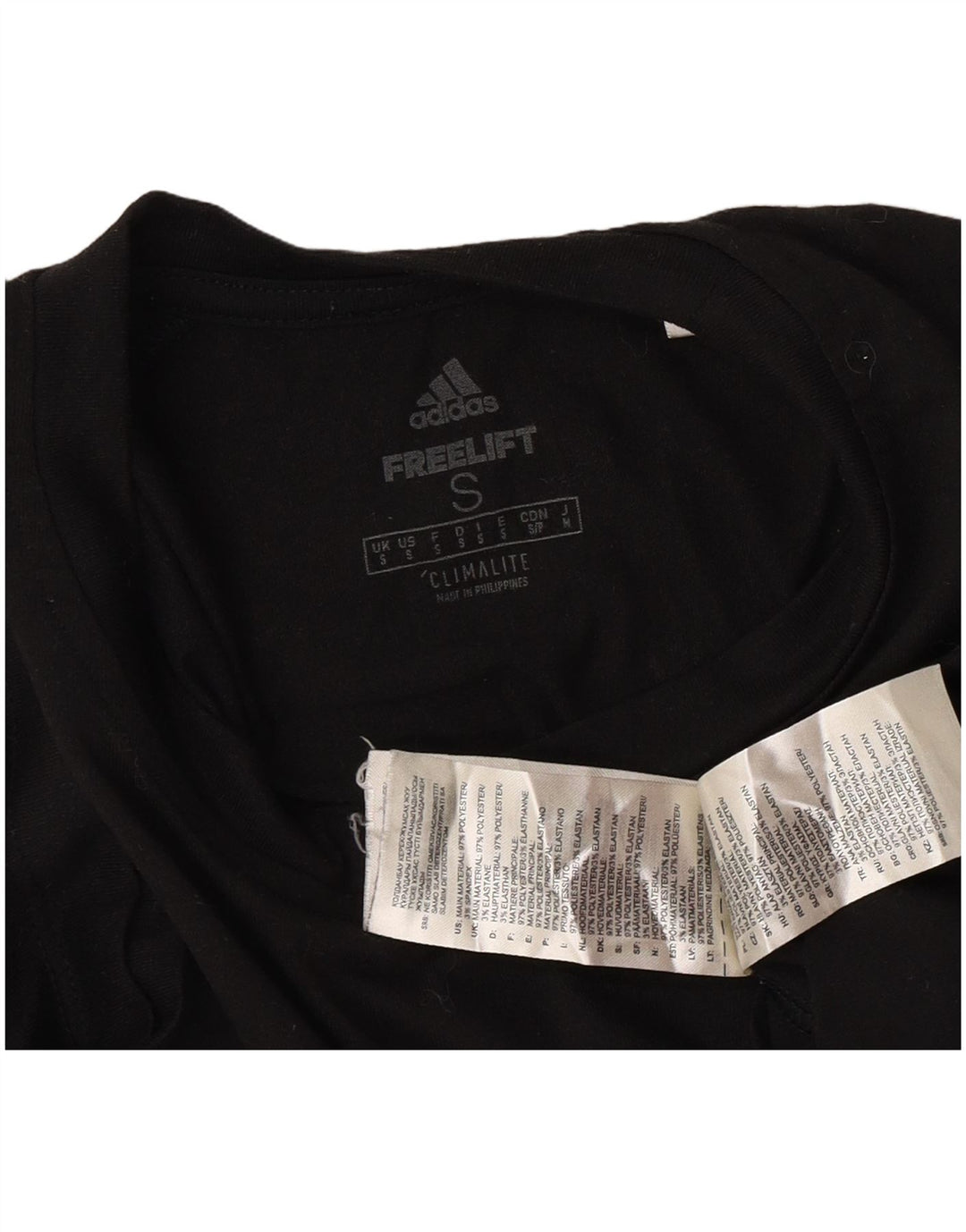 Мужская футболка Adidas Climalite, маленький черный полиэстер