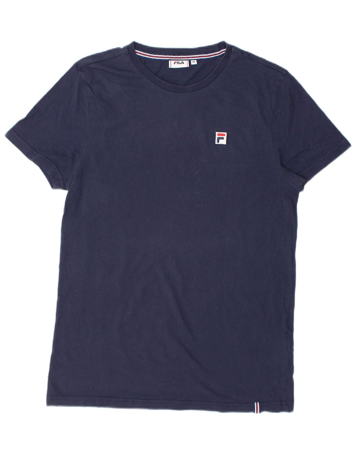 Мужская футболка Fila Top Medium Темно-Синяя Хлопок