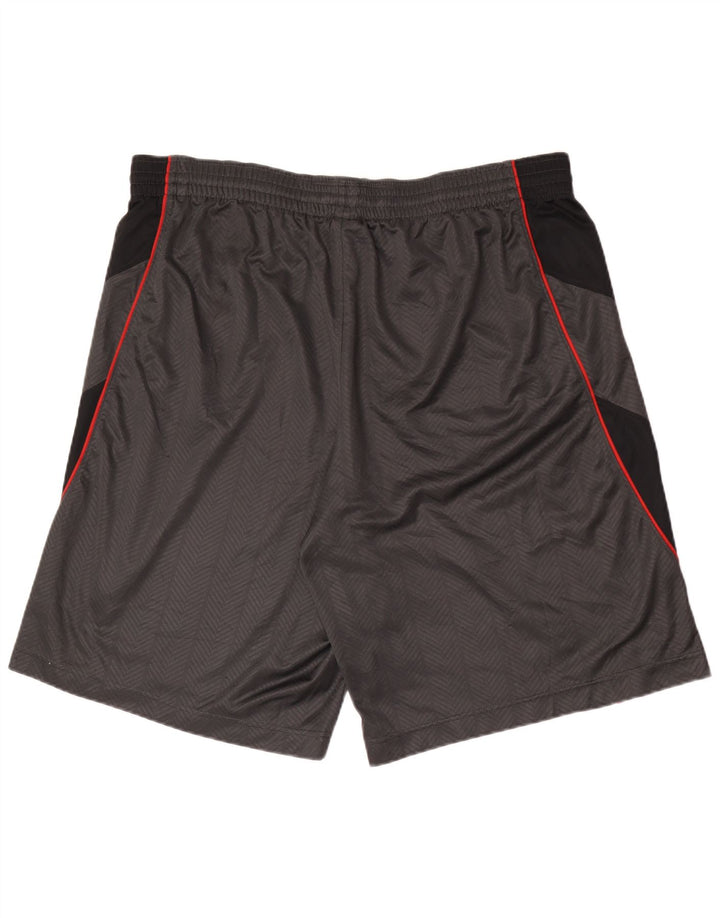 Мужские спортивные шорты Nike 2XL, серые, полиэстер с цветными блоками