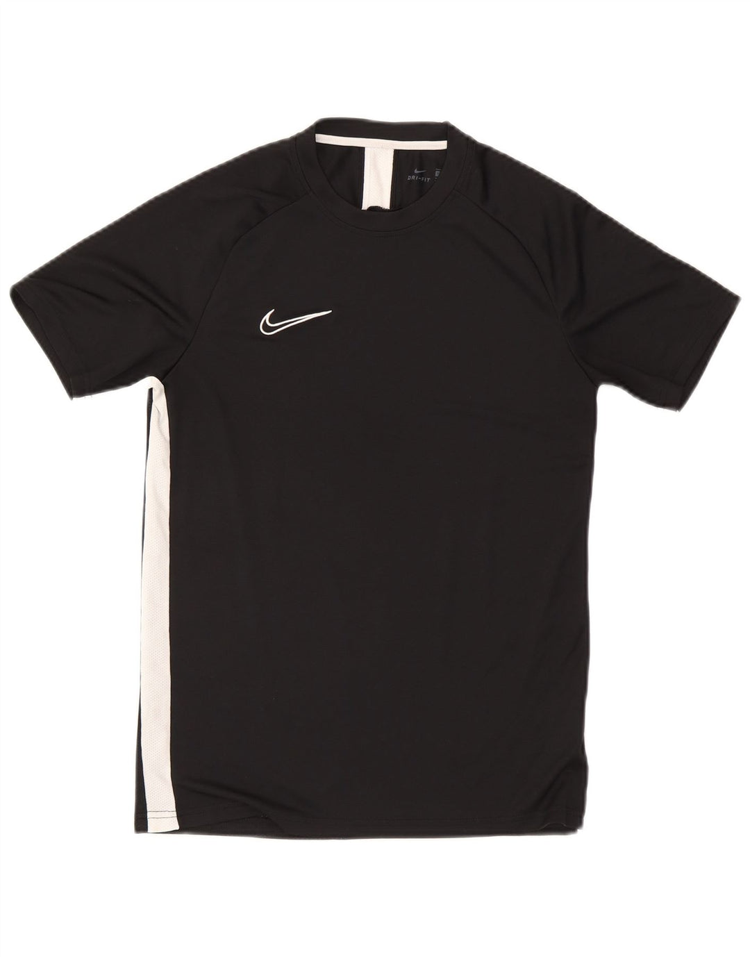Мужская футболка Nike Dri Fit, средний черный полиэстер с цветными блоками