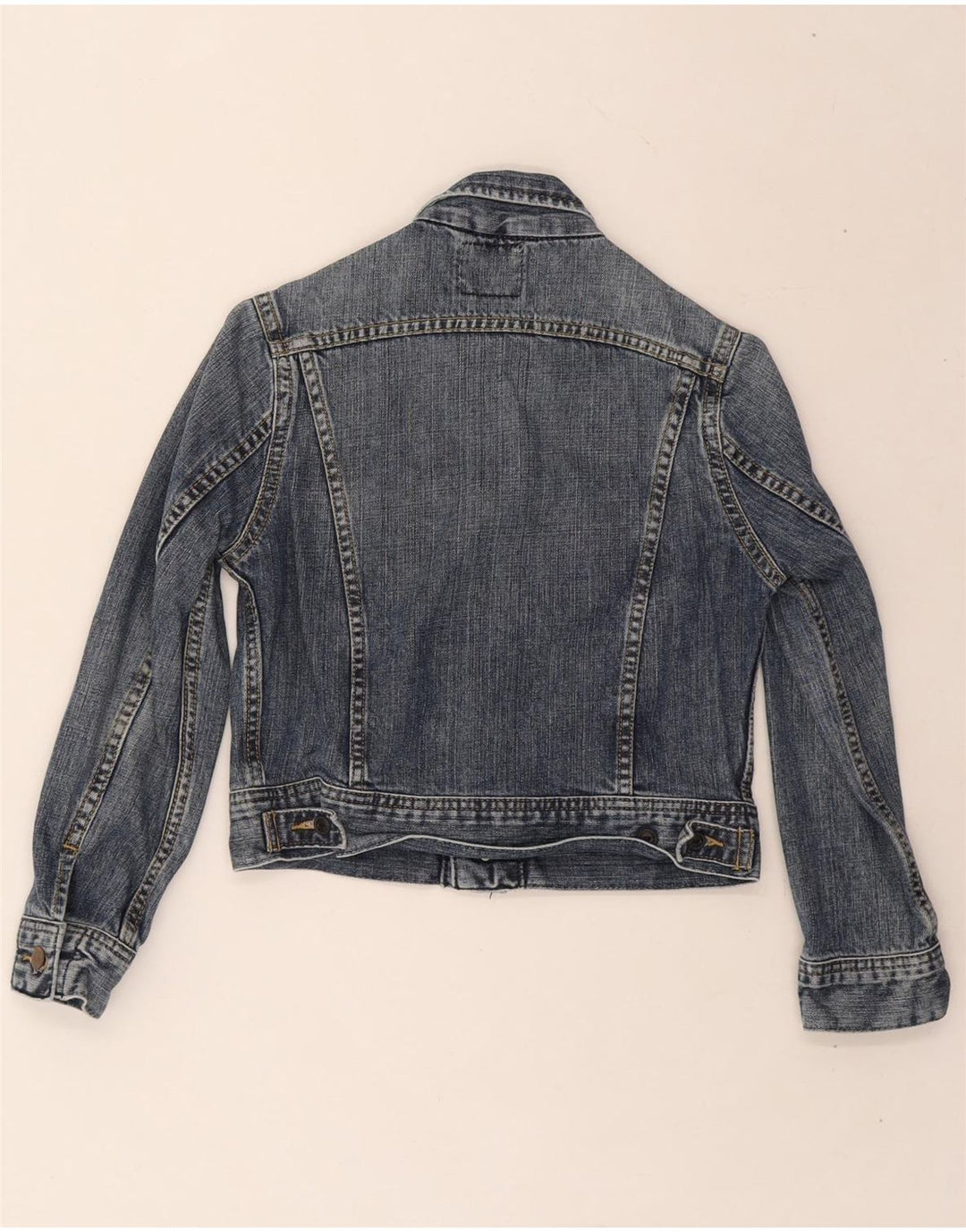 LEE Boys Denim Jacket 7-8 Years Small Blue Cotton Vintage Lee and Second-Hand Lee from Messina Hembry 