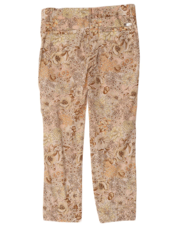 Брюки женские укороченные Conte of Florence IT 42 Medium W30 L25 Розовый цветочный