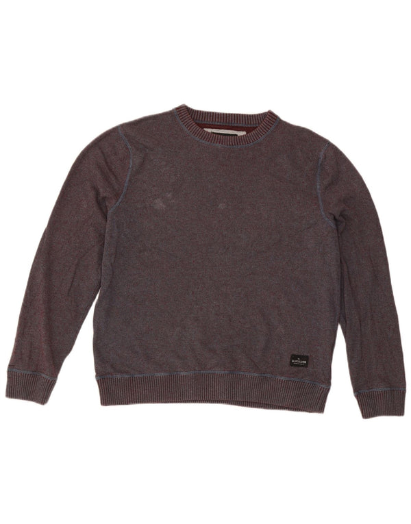 Quiksilver Mens Sweatshirt Jumper Medium Burgundy Cotton