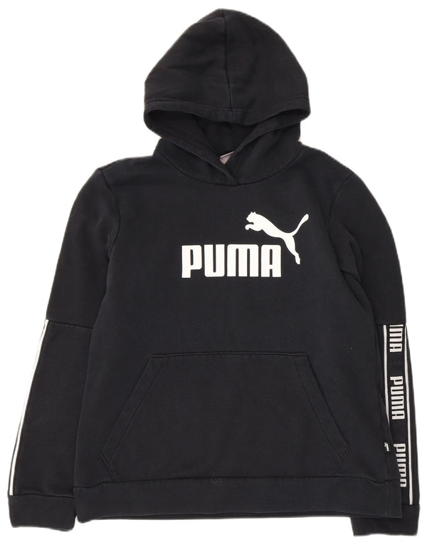 Женский джемпер с капюшоном Puma UK 14, большой черный хлопок