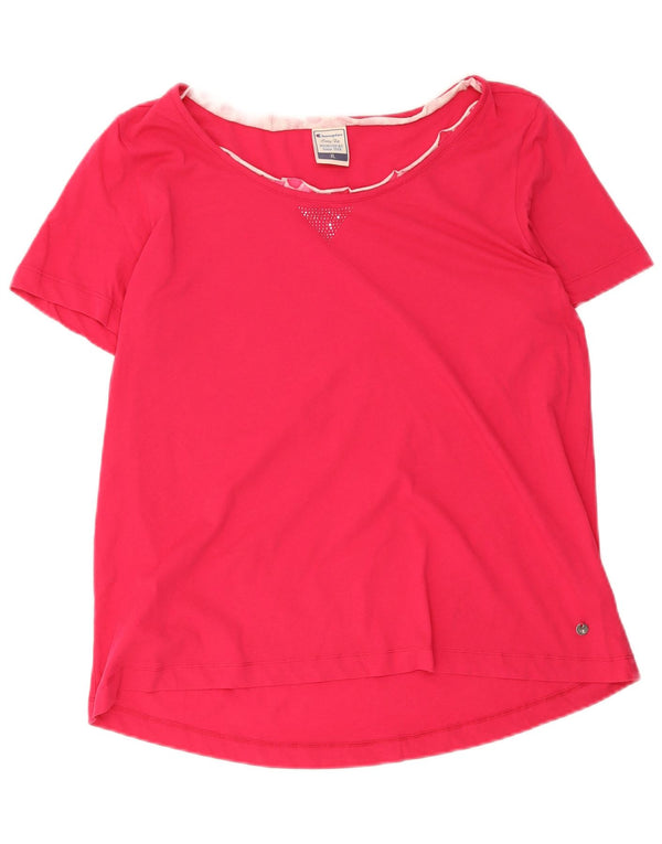 Женская футболка Champion UK 18 XL, розовый хлопок