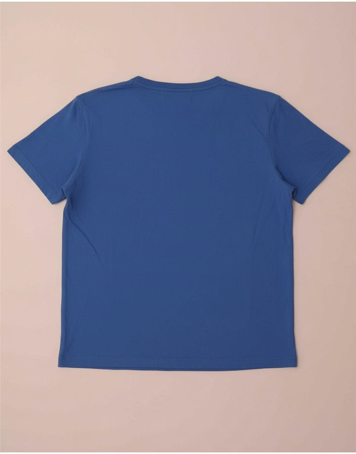 TOMMY HILFIGER Mens Graphic T-Shirt Top Medium Blue Cotton
