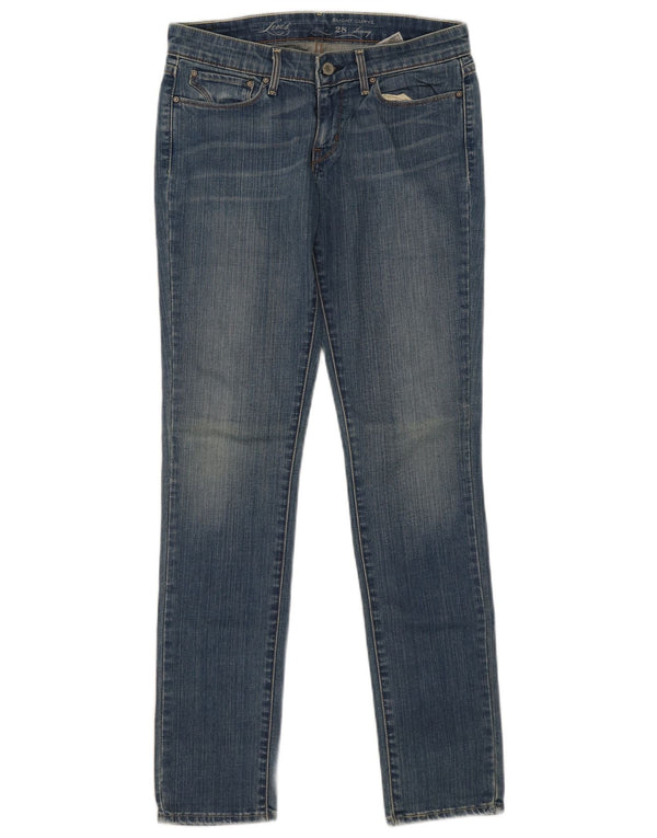 Женские джинсы скинни слегка пышной формы Levi's W28 L31, синий хлопок