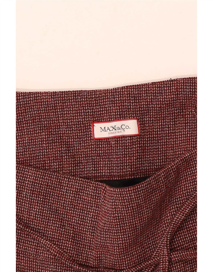 Женская мини-юбка Max & Co. W30, средний бордовый цвет
