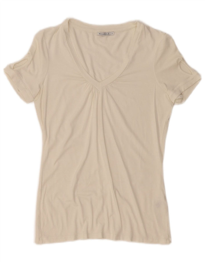 Женская футболка Marella Top UK 10 Small Off White