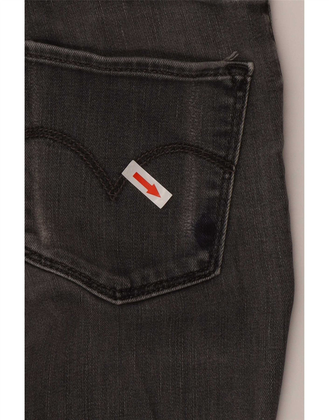 Женские джинсы скинни Levi's W26 L34 Серый хлопок