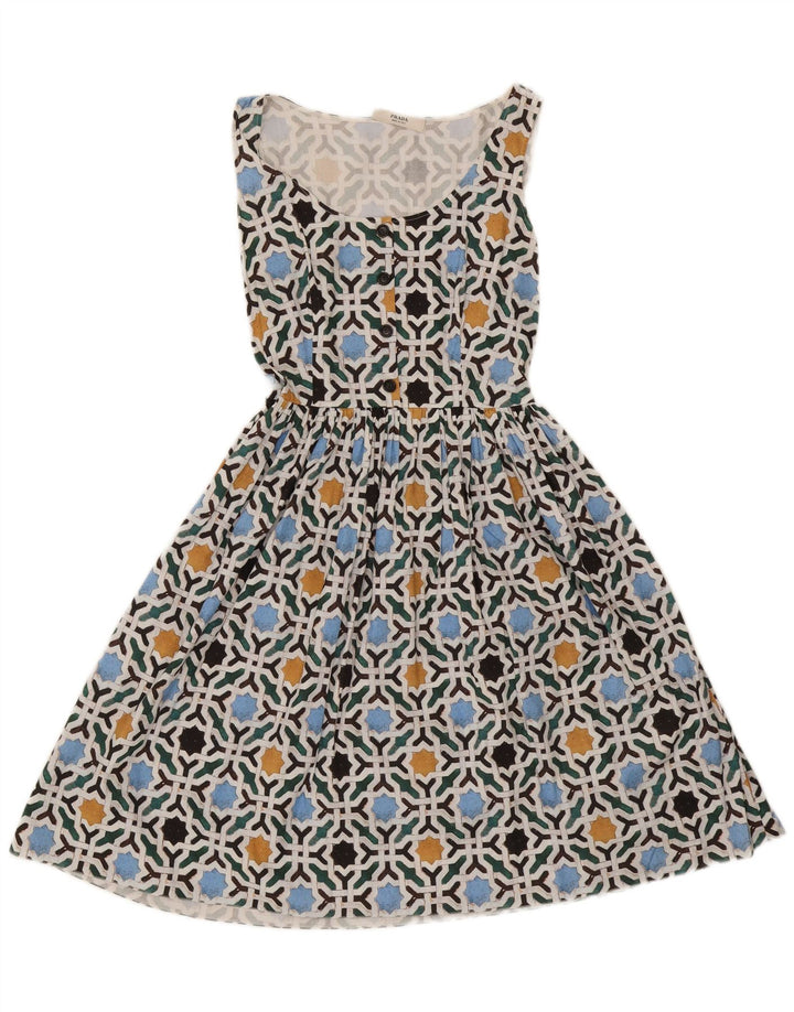 Женский сарафан Prada IT 42, средний разноцветный хлопок с геометрическим узором