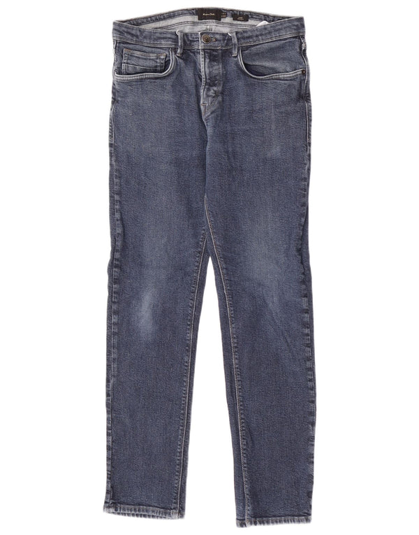 Мужские узкие джинсы Massimo Dutti W31 L29, синий хлопок