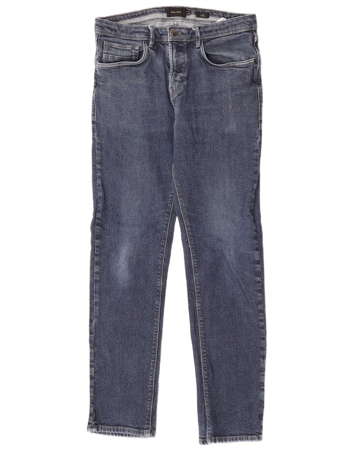 Мужские узкие джинсы Massimo Dutti W31 L29, синий хлопок