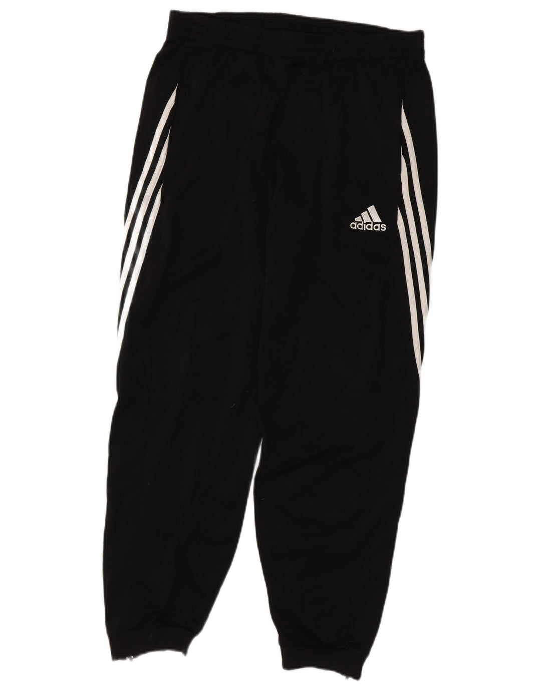 ADIDAS Mens Tracksuit Trousers Joggers Large  Black Polyester