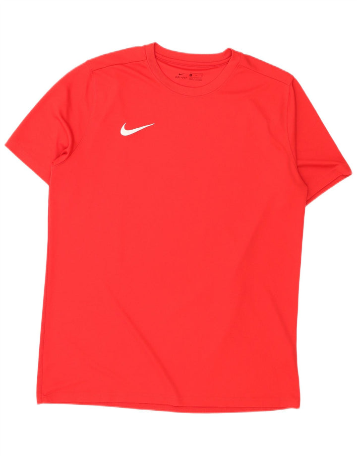 Мужская футболка Nike Dri Fit, средний красный полиэстер