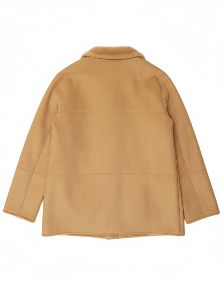 ВИНТАЖНАЯ женская куртка из шерпы EU 44 XL, бежевый акрил