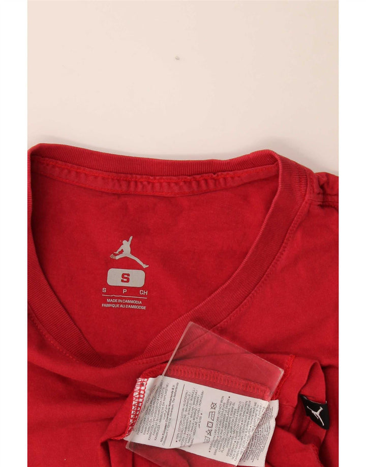 Мужская футболка Jordan Top, маленький красный хлопок