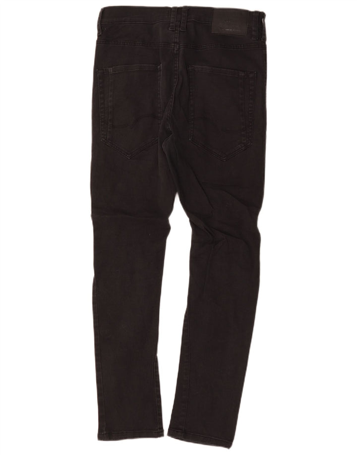 Мужские узкие джинсы Jack & Jones W28 L27, черный хлопок
