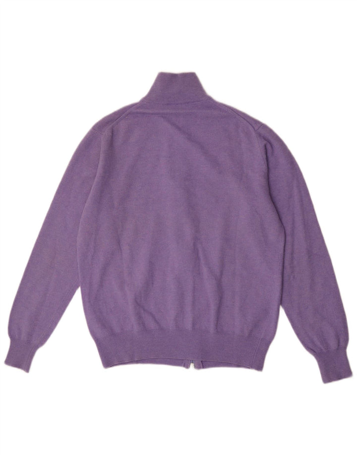 Мужской кардиган-свитер Fred Perry, маленький фиолетовый, шерстяной