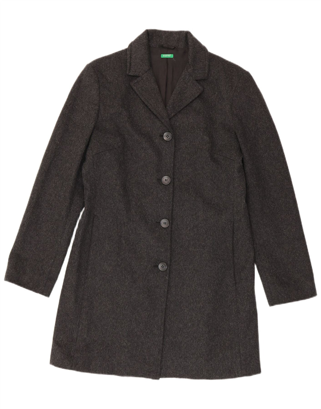 Женское пальто Benetton IT 44 Medium Grey Wool