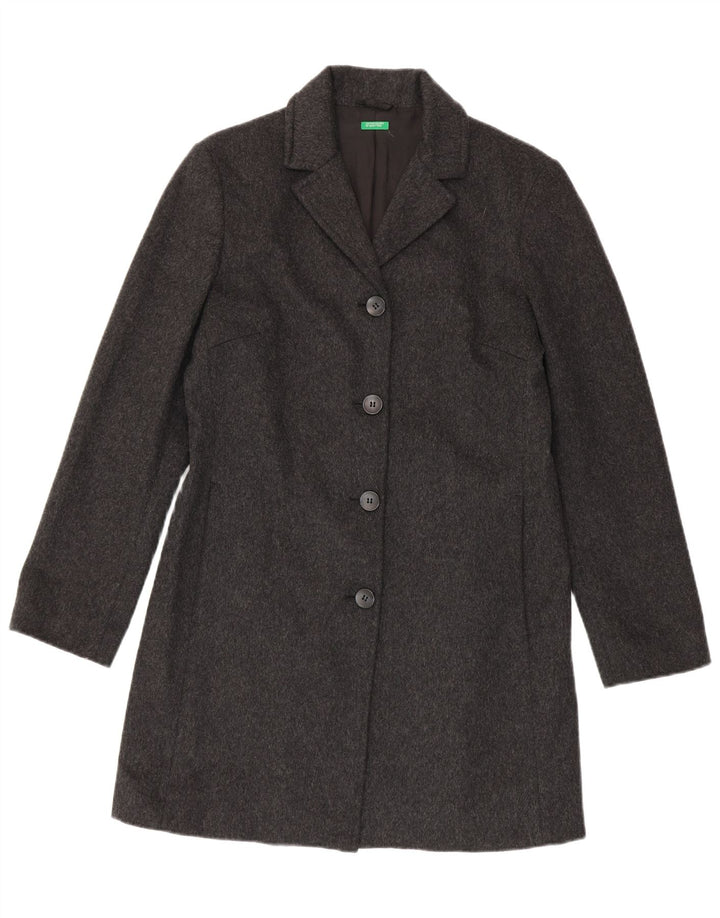Женское пальто Benetton IT 44 Medium Grey Wool