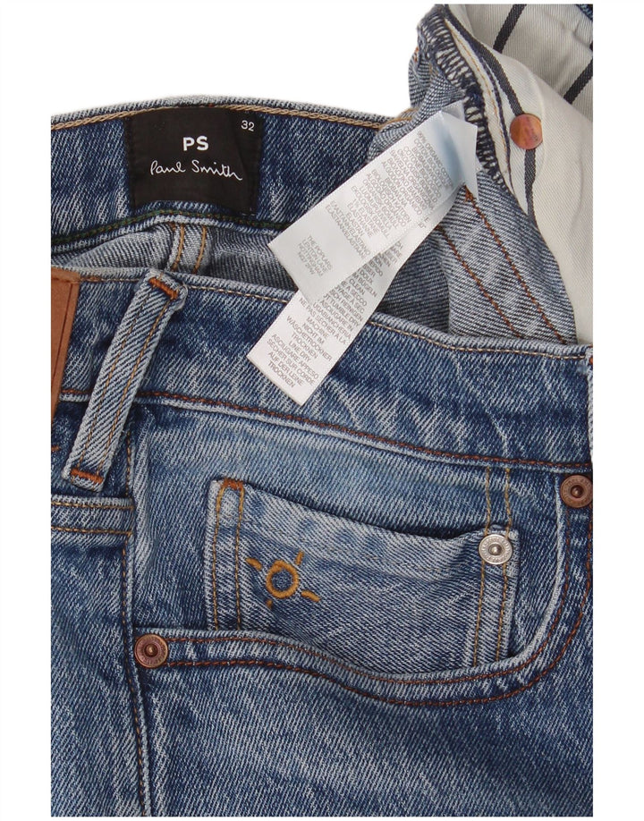 Мужские узкие джинсы Paul Smith W32 L30, синий хлопок