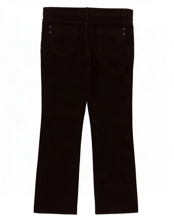 Marks & Spencer Womens Bootcut Corduroy Trousers UK 18 XL W36 L30 Brown