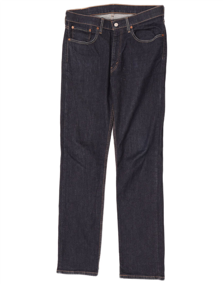 Мужские прямые джинсы Levi's 514 W34 L34 темно-синие, хлопок