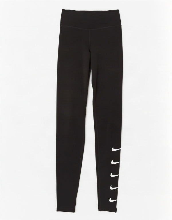 Женские леггинсы с рисунком Nike Dri Fit UK 4 XS, черный полиэстер