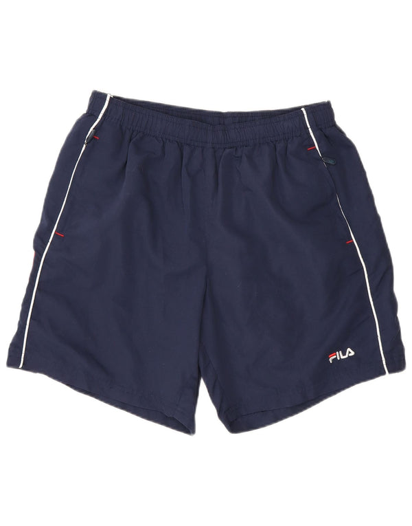 Спортивные шорты Fila для мальчиков с графикой 13–14 лет XL, темно-синий полиэстер
