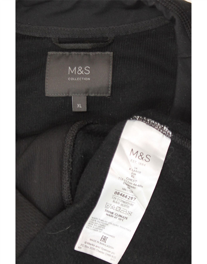 Мужской флисовый жилет Marks & Spencer UK 42 XL, черный полиэстер