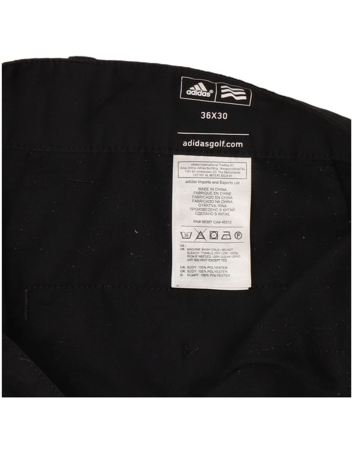 Мужские прямые брюки-чиносы Adidas W36 L30, черный полиэстер