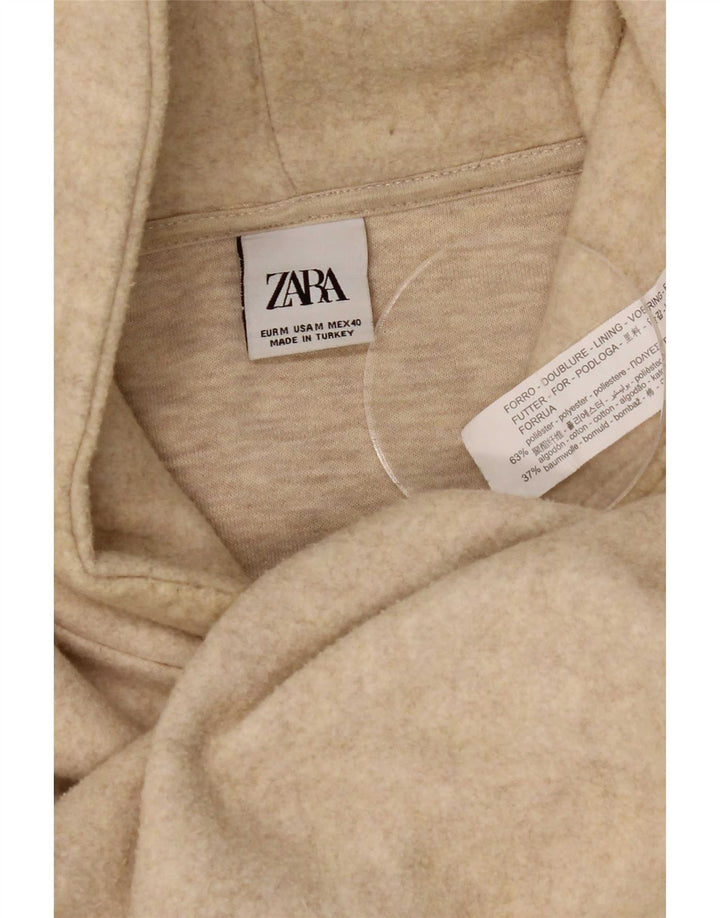 Мужской джемпер с капюшоном Zara среднего бежевого цвета из полиэстера