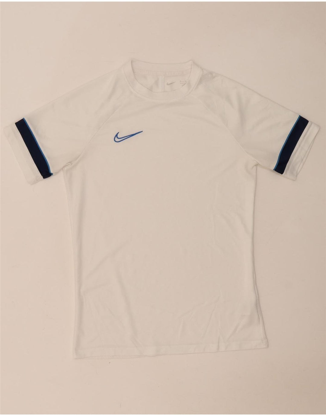 Мужская футболка NIKE Dri Fit, средний белый полиэстер с цветными блоками