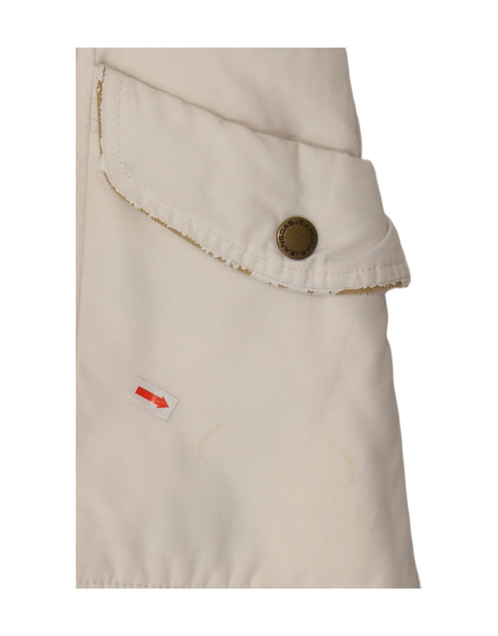 GAS Womens Padded Coat IT 38 XS White Cotton Vintage Gas and Second-Hand Gas from Messina Hembry 