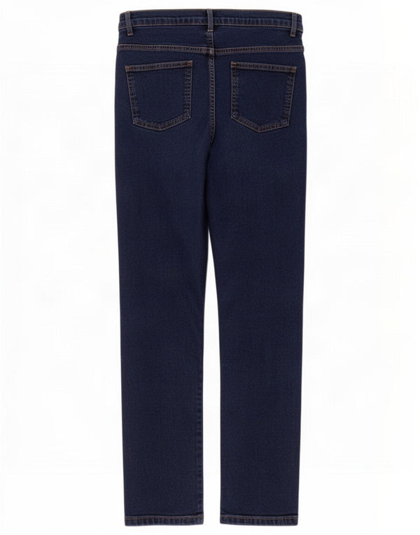 Marks & Spencer Womens Regular Straight Jeans UK 14 Large W32 L30 Navy Blue