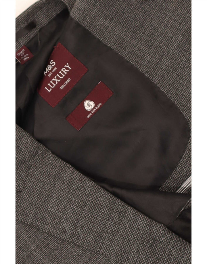 Мужской пиджак на двух пуговицах Marks & Spencer UK 44 XL, серый