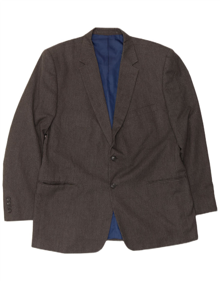 Мужской пиджак стандартного кроя с 2 пуговицами MARKS & SPENCER UK 46 XL, серый