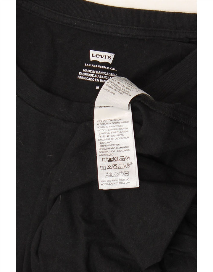 Женская футболка LEVI'S Top UK 12, средний черный хлопок