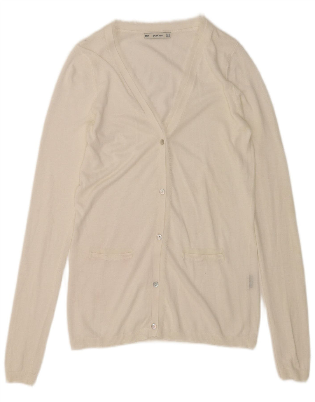 Женский кардиган Zara UK 10, маленький белый