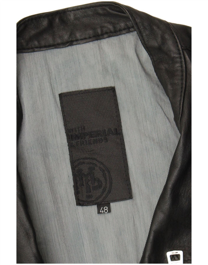 Куртка женская кожаная в стиле милитари Imperial IT 48 XL черная