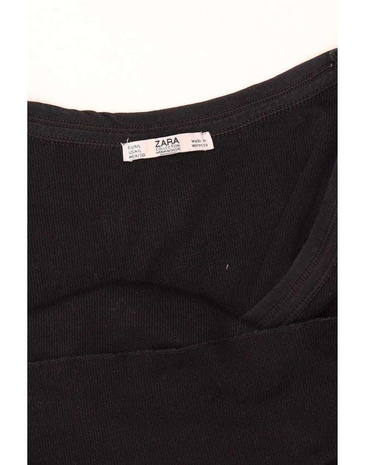 Женский жилет Zara UK 14, большой черный