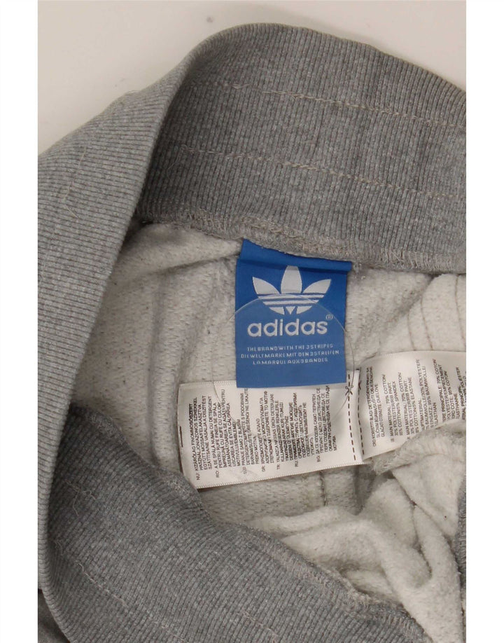 Мужские спортивные брюки Adidas для бега, хлопковые брюки среднего серого цвета с цветными блоками