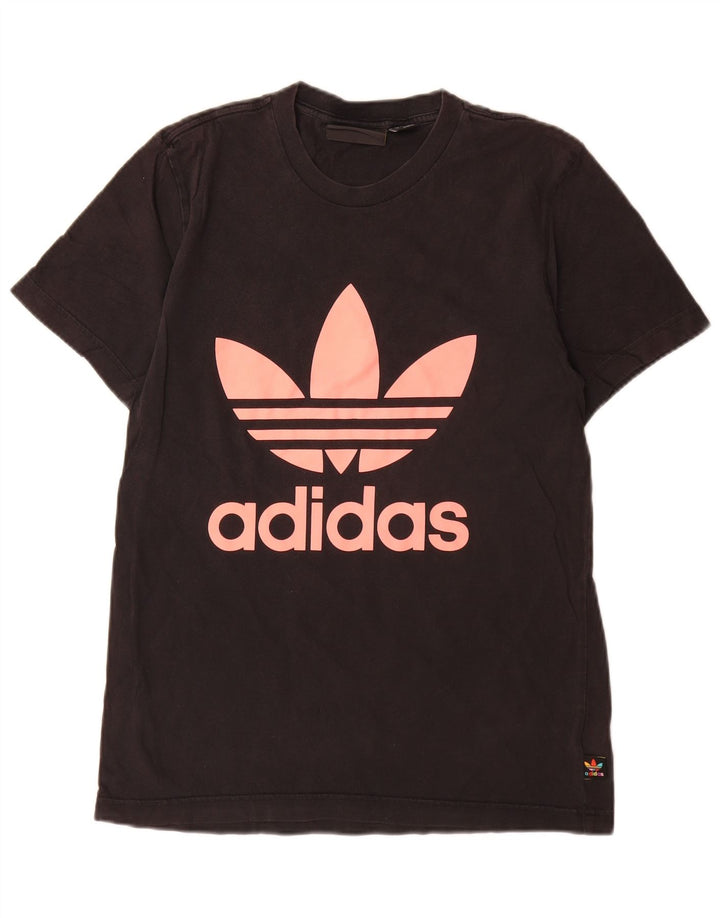Женская футболка с рисунком Adidas Pharrell Williams, маленький черный хлопковый топ