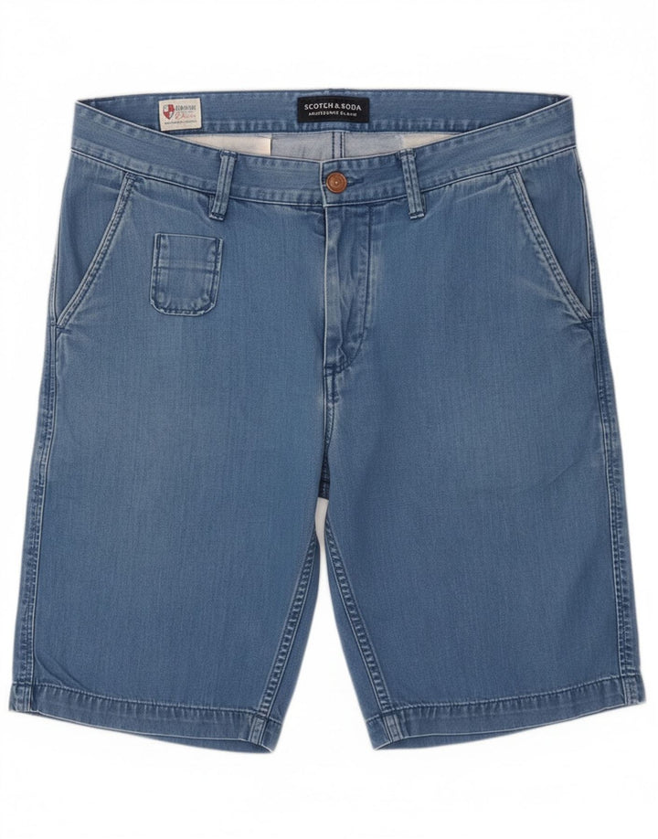 Мужские джинсовые шорты Scotch & Soda W32, средний синий хлопок