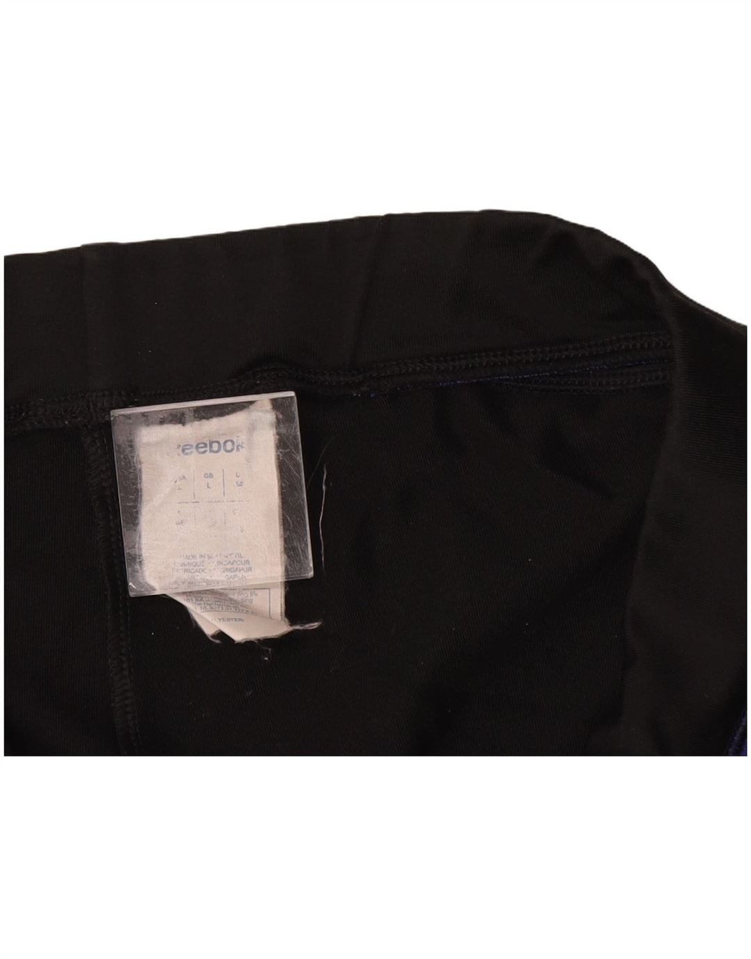 Женские спортивные брюки REEBOK UK 14, большие черные, полиэстер