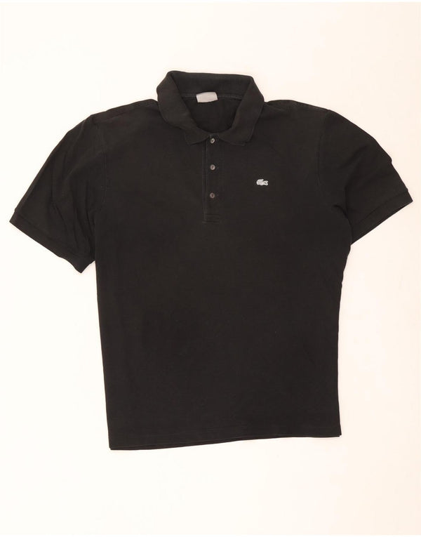 Мужская рубашка-поло Lacoste, размер 8, 3XL, черный хлопок