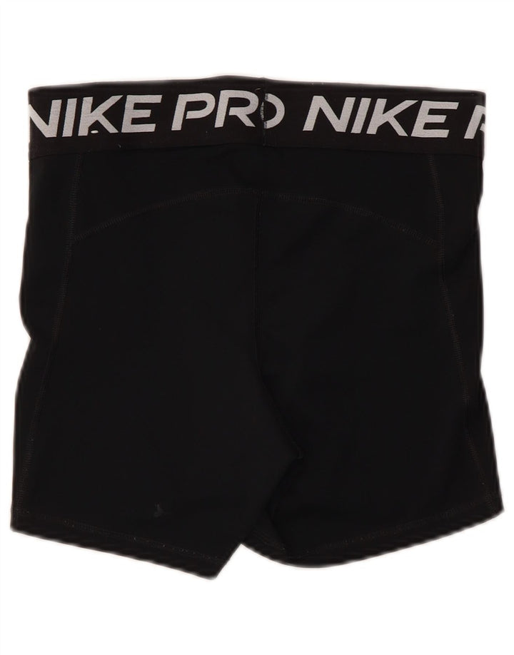 Женские спортивные шорты Nike Dri Fit с графическим рисунком UK 12, средний черный полиэстер