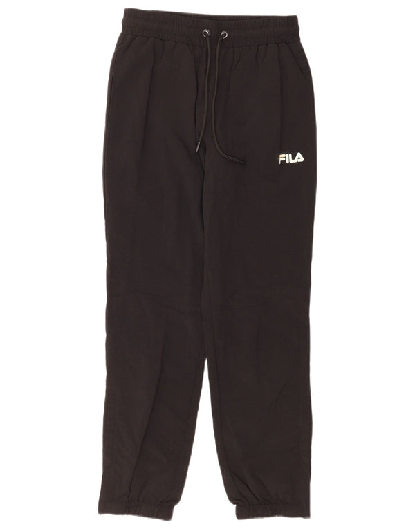 Fila Женский спортивный костюм Брюки Джоггеры UK 6 XS Черный нейлон